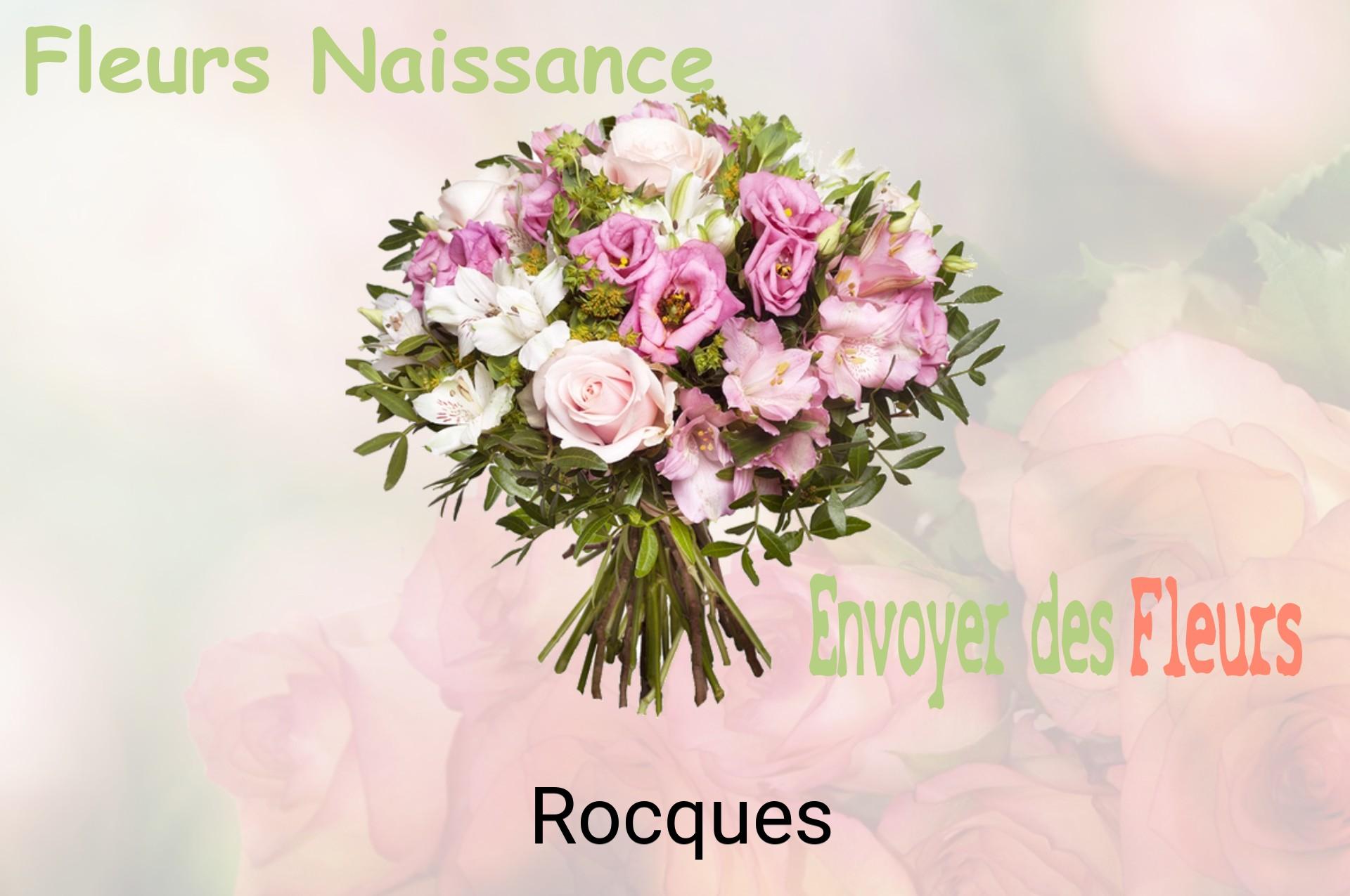 Bouquet de fleurs de naissance livré à Rocques
